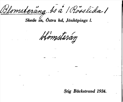 Bild på arkivkortet för arkivposten Blomsteräng