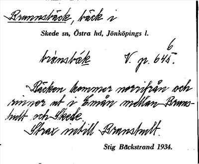 Bild på arkivkortet för arkivposten Brunnsbäck