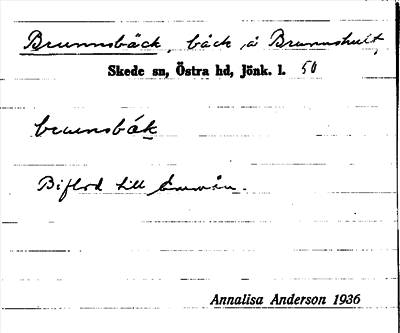 Bild på arkivkortet för arkivposten Brunnsbäck