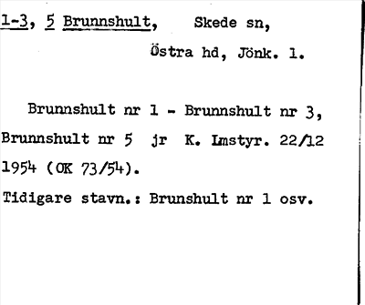 Bild på arkivkortet för arkivposten Brunnshult
