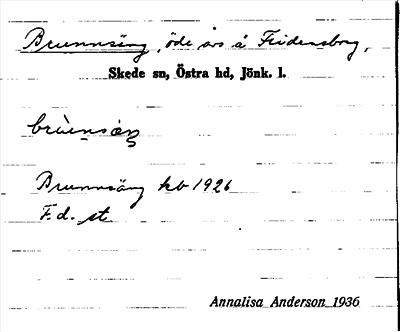 Bild på arkivkortet för arkivposten Brunnsäng
