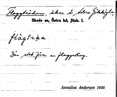 Bild på arkivkortet för arkivposten Floggträdan