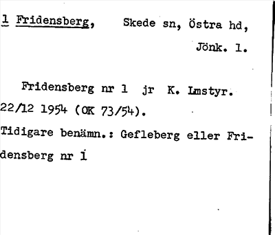 Bild på arkivkortet för arkivposten Fridensberg