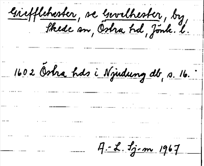Bild på arkivkortet för arkivposten Giefflehester, se Gevelhester