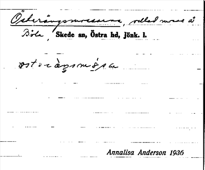 Bild på arkivkortet för arkivposten Österängsmossarna