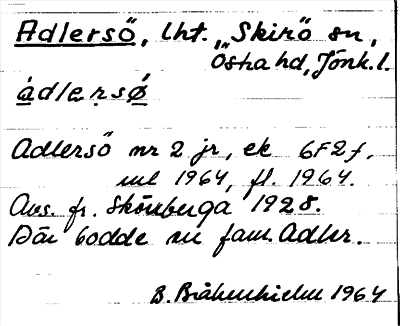 Bild på arkivkortet för arkivposten Adlersö