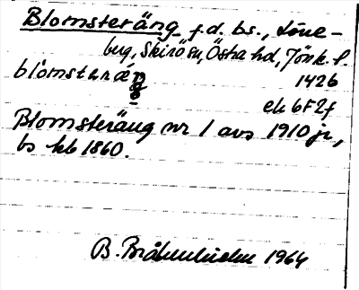 Bild på arkivkortet för arkivposten Blomsteräng