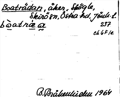 Bild på arkivkortet för arkivposten Boaträdan