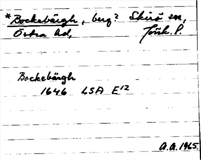 Bild på arkivkortet för arkivposten *Bockebärgh