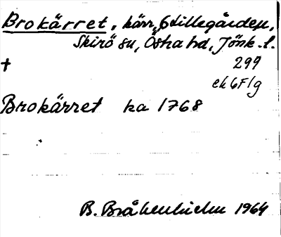 Bild på arkivkortet för arkivposten Brokärret