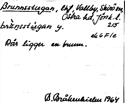 Bild på arkivkortet för arkivposten Brunnsstugan