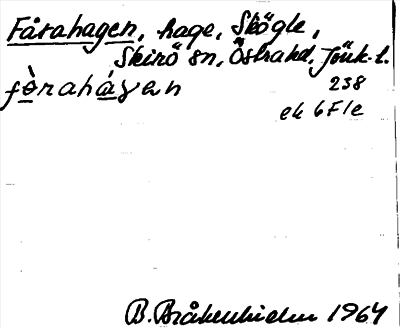 Bild på arkivkortet för arkivposten Fårahagen