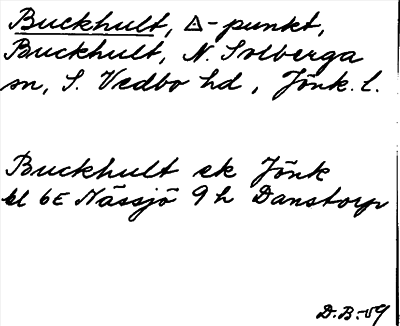 Bild på arkivkortet för arkivposten Buckhult