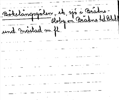 Bild på arkivkortet för arkivposten Bökelångsgölen