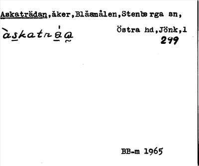 Bild på arkivkortet för arkivposten Askaträdan
