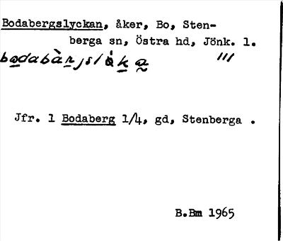 Bild på arkivkortet för arkivposten Bodabergslyckan