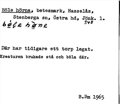Bild på arkivkortet för arkivposten Böle hörna