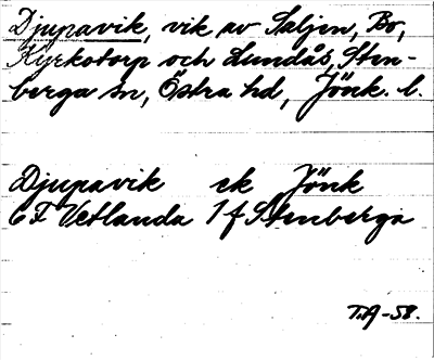Bild på arkivkortet för arkivposten Djupavik