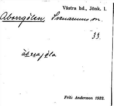 Bild på arkivkortet för arkivposten Aborrgölen