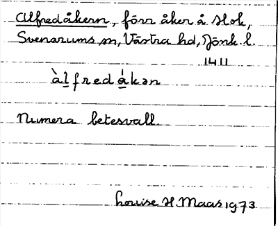 Bild på arkivkortet för arkivposten Alfredåkern