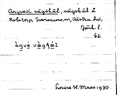 Bild på arkivkortet för arkivposten Angved vägskäl