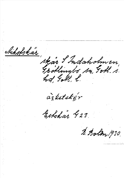 Bild på arkivkortet för arkivposten Aikstskär