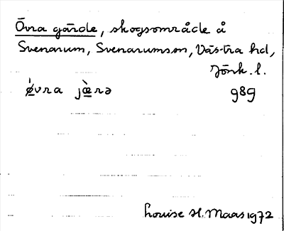 Bild på arkivkortet för arkivposten Övra gärde
