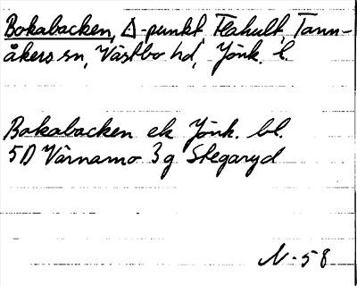 Bild på arkivkortet för arkivposten Bokabacken