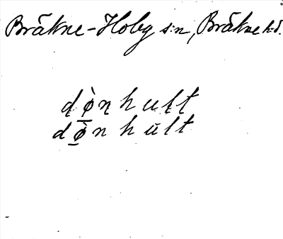 Bild på arkivkortet för arkivposten Dönhult