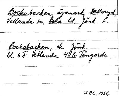 Bild på arkivkortet för arkivposten Bockabacken