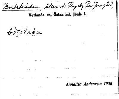 Bild på arkivkortet för arkivposten Borteträdan