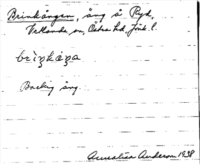 Bild på arkivkortet för arkivposten Brinkängen