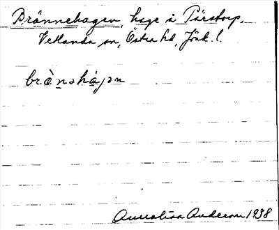 Bild på arkivkortet för arkivposten Brännehagen