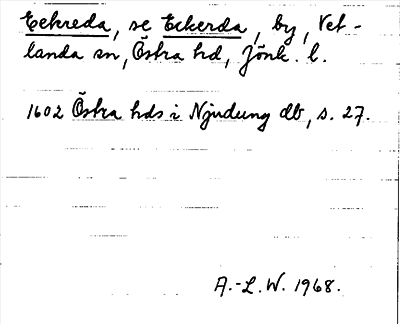 Bild på arkivkortet för arkivposten Eckreda, se Eckerda