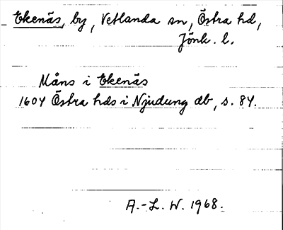 Bild på arkivkortet för arkivposten Ekenäs