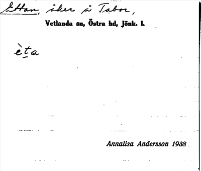 Bild på arkivkortet för arkivposten Ettan