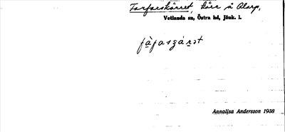 Bild på arkivkortet för arkivposten Farfarskärret