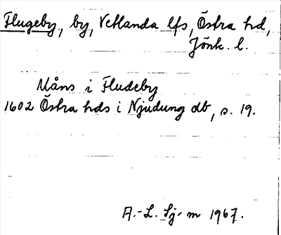 Bild på arkivkortet för arkivposten Flugeby
