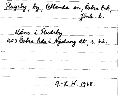 Bild på arkivkortet för arkivposten Flugeby