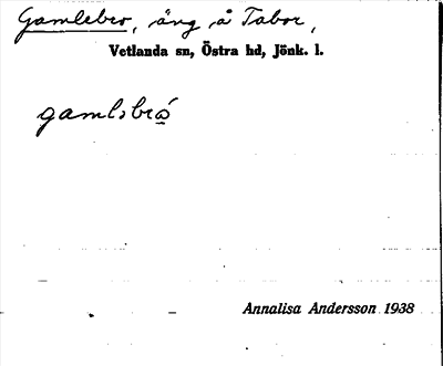 Bild på arkivkortet för arkivposten Gamlebro