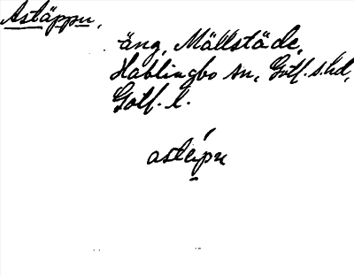 Bild på arkivkortet för arkivposten Astäppu
