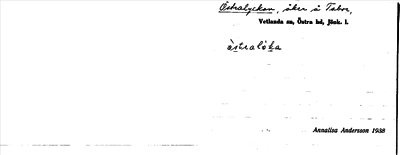 Bild på arkivkortet för arkivposten Östralyckan
