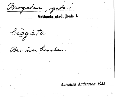 Bild på arkivkortet för arkivposten Brogatan