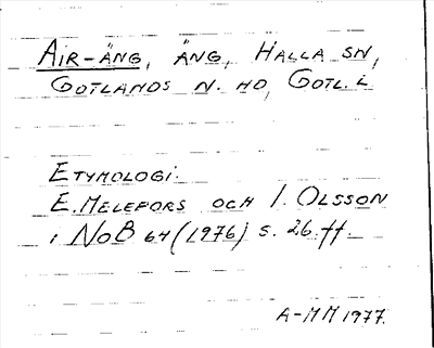 Bild på arkivkortet för arkivposten Air-Äng