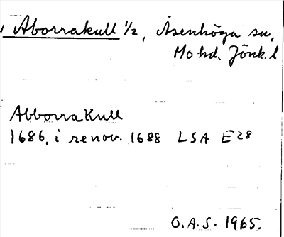 Bild på arkivkortet för arkivposten Aborrakull