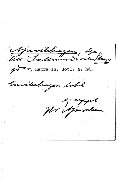 Bild på arkivkortet för arkivposten Ajnvikhagen