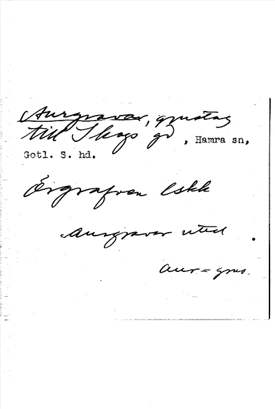 Bild på arkivkortet för arkivposten Aurgravar