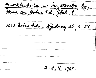 Bild på arkivkortet för arkivposten Amöcklesboda, se Åmjölkesbo