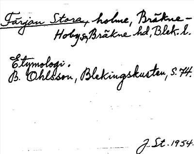 Bild på arkivkortet för arkivposten Färjan Stora
