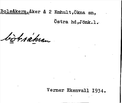 Bild på arkivkortet för arkivposten Bolsåkern